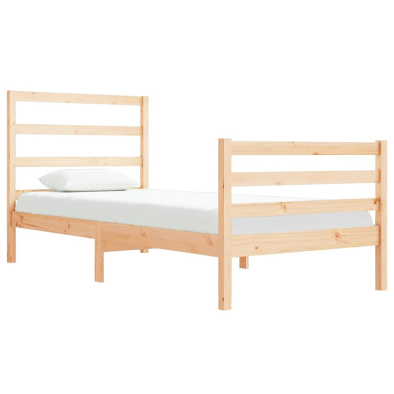 Bed Frame Solid Wood Pine 90x190 cm 3FT Single