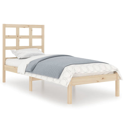 Bed Frame Solid Wood 90x190 cm 3FT Single