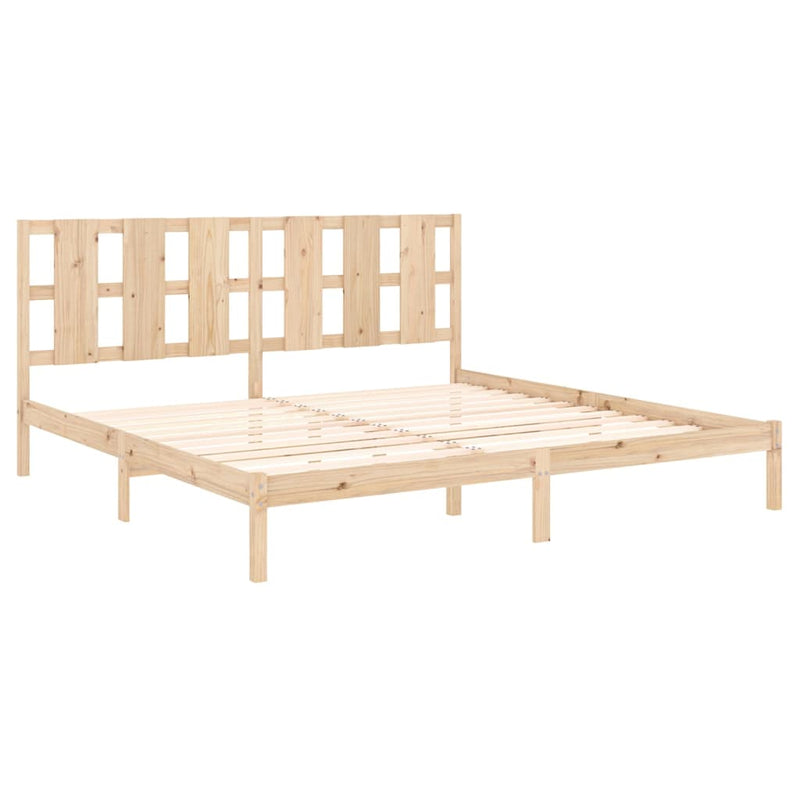 Bed Frame Solid Wood 180x200 cm 6FT Super King