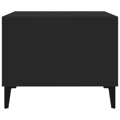 Coffee Table Black 60x50x40 cm Engineered Wood
