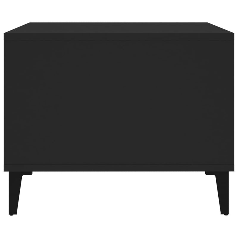 Coffee Table Black 60x50x40 cm Engineered Wood