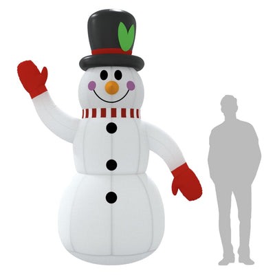 Christmas Inflatable Snowman with LEDs 300 cm