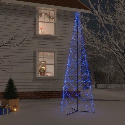 Christmas Cone Tree Blue 1400 LEDs 160x500 cm