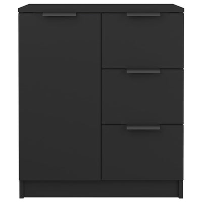 Sideboards 2 pcs Black 60x30x70 cm Engineered Wood