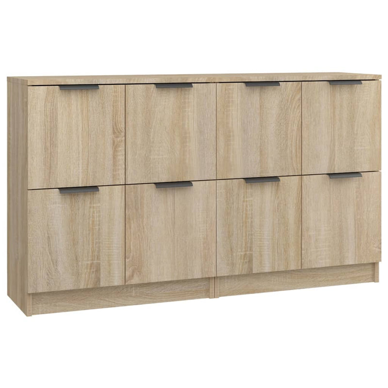 Sideboards 2 pcs Sonoma Oak 60x30x70 cm Engineered Wood