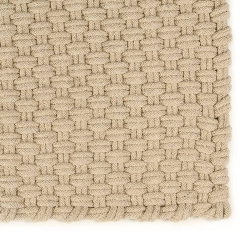 Rug Rectangular Natural 160x230 cm Cotton