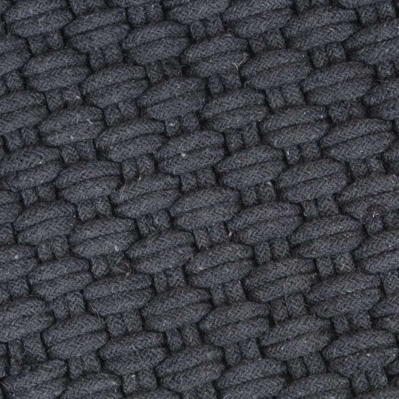 Rug Rectangular Anthracite 120x180 cm Cotton