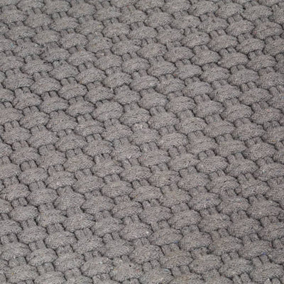 Rug Rectangular Grey 120x180 cm Cotton
