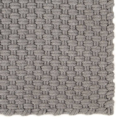 Rug Rectangular Grey 160x230 cm Cotton