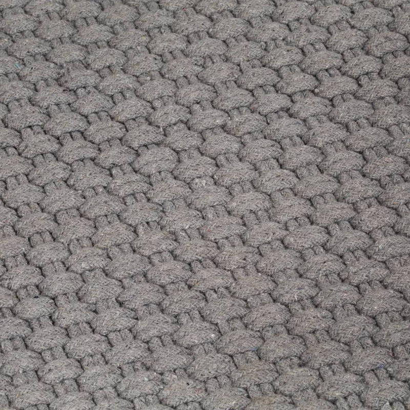 Rug Rectangular Grey 160x230 cm Cotton