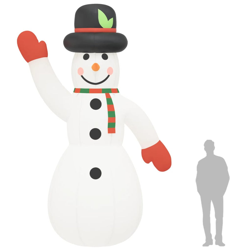 Christmas Inflatable Snowman with LEDs 455 cm