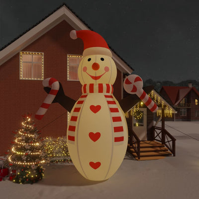 Christmas Inflatable Snowman with LEDs 630 cm
