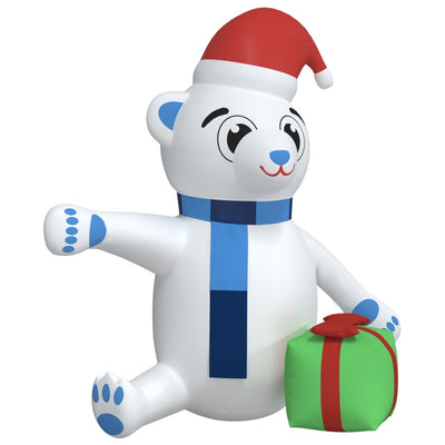 Christmas Inflatable Teddy Bear LED 240 cm