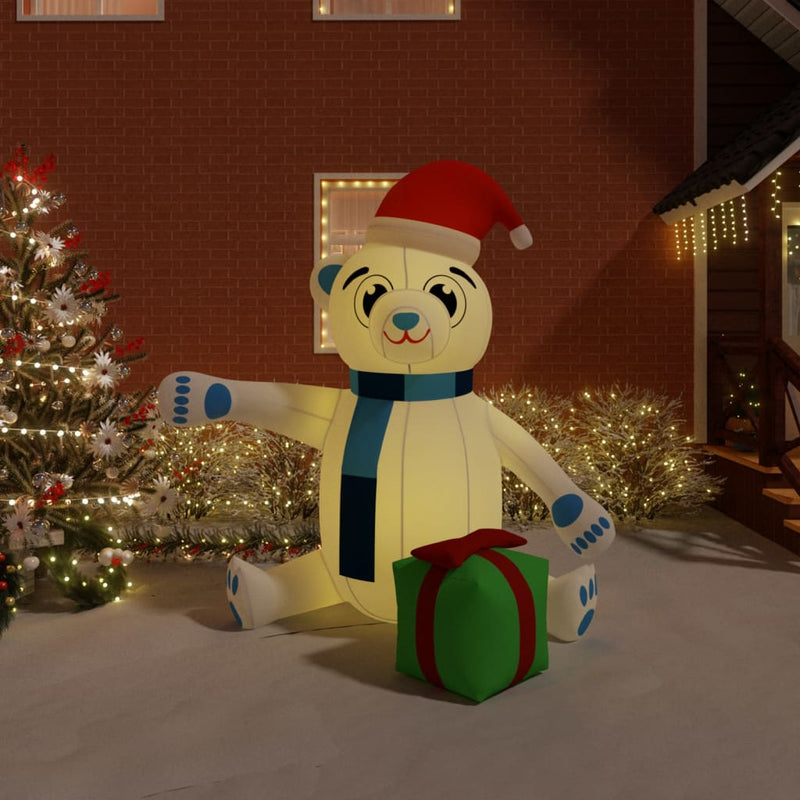 Christmas Inflatable Teddy Bear LED 240 cm