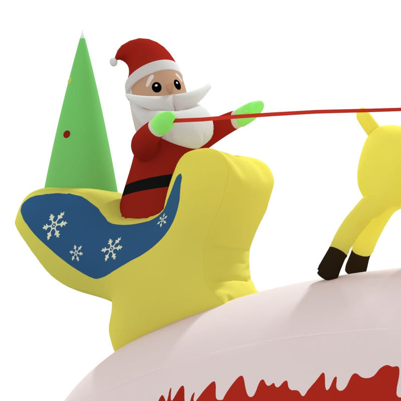 Christmas Inflatable Santa and Reindeer Decoration LED 145 cm