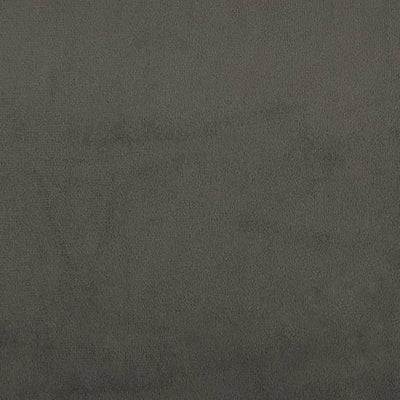 Bed Frame with Headboard Dark Grey 137x187 cm Double Velvet