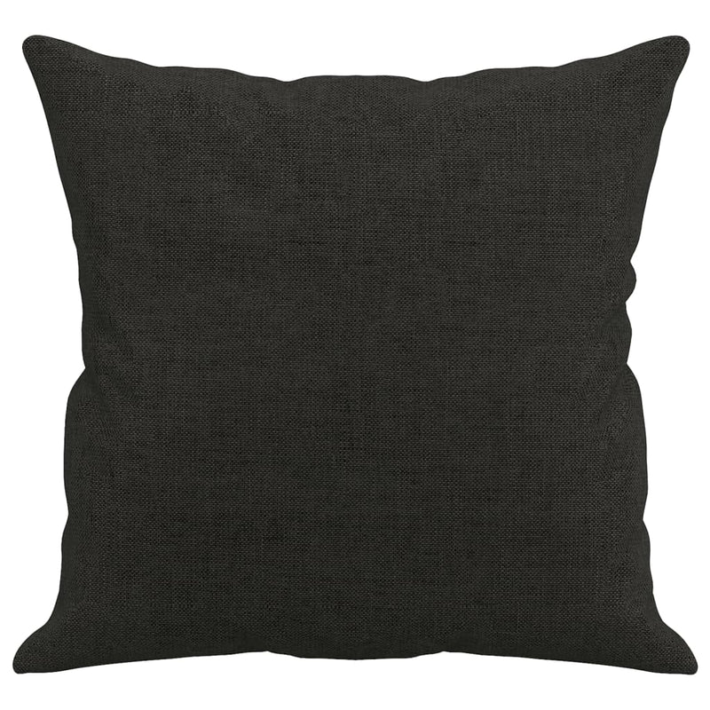 Throw Pillows 2 pcs Black 40x40 cm Fabric