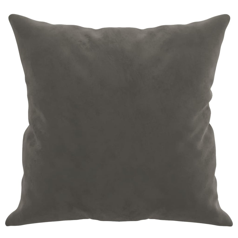 Throw Pillows 2 pcs Dark Grey 40x40 cm Velvet