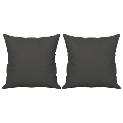 Throw Pillows 2 pcs Dark Grey 40x40 cm Microfibre Fabric