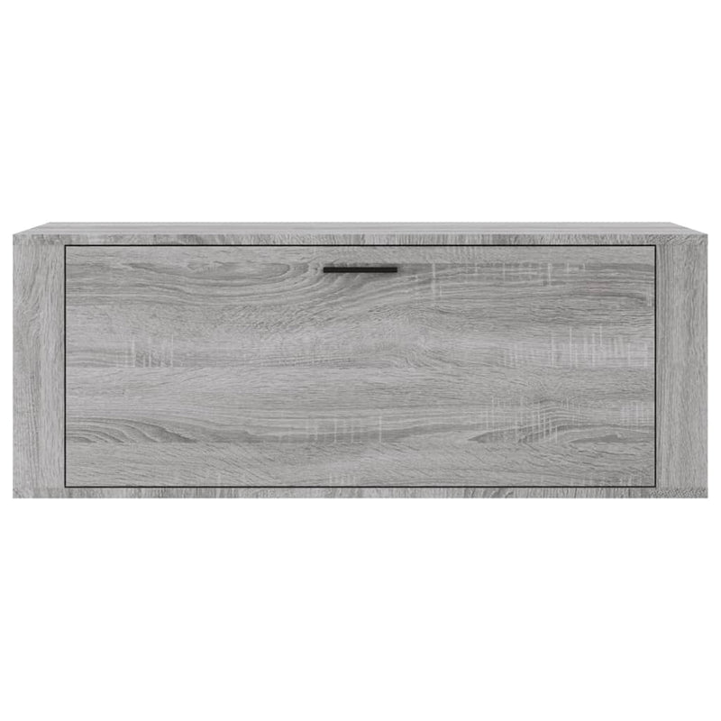 Wall Shoe Cabinet Grey Sonoma 100x35x38 cm Engineered Wood