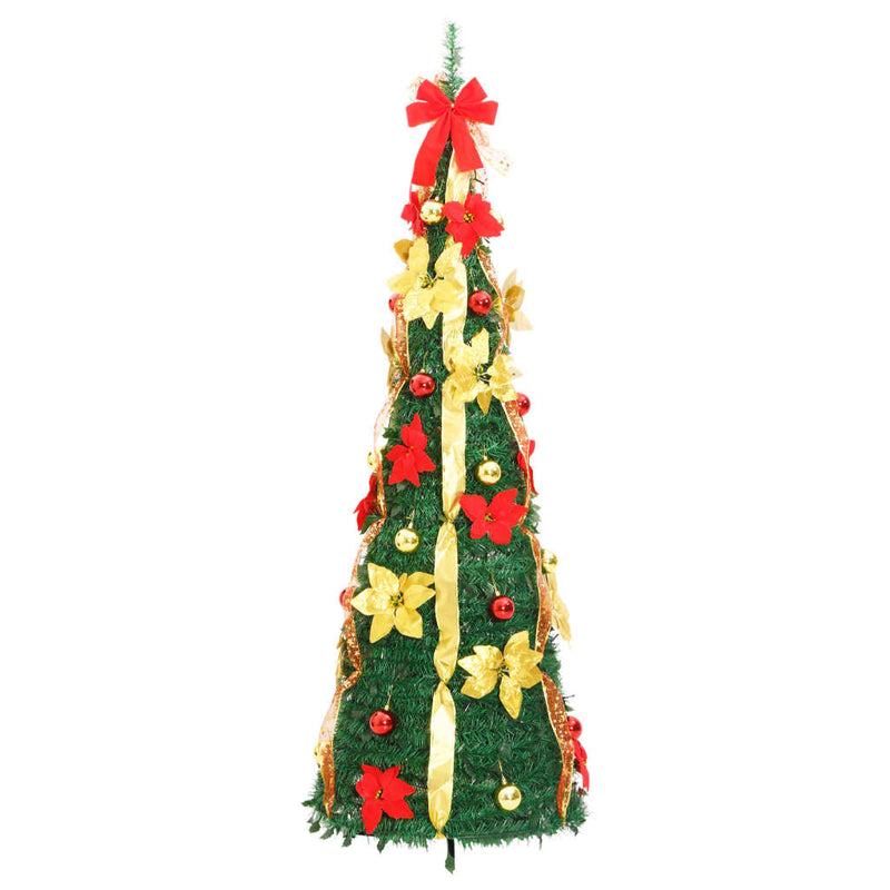 Artificial Christmas Tree Pop-up 150 LEDs Green 180 cm