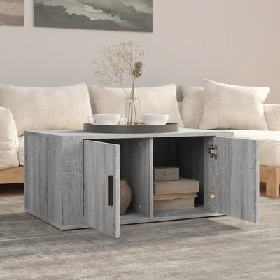 Coffee Table Grey Sonoma 80x50x36 cm Engineered Wood