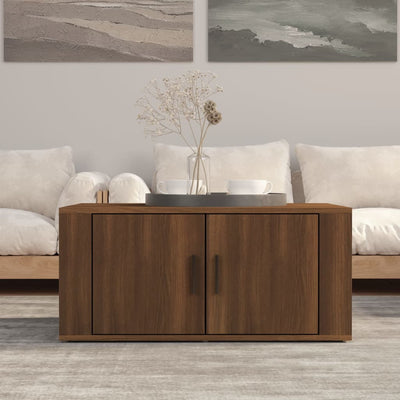 Coffee Table Brown Oak 80x50x36 cm Engineered Wood