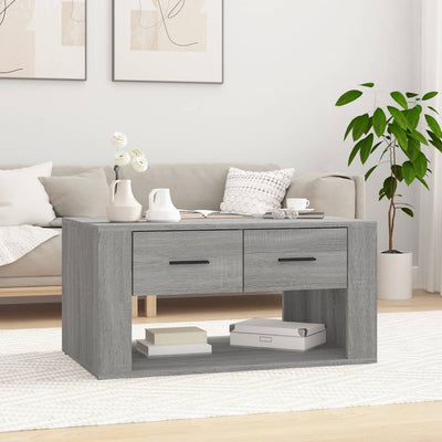 Coffee Table Grey Sonoma 80x50x40 cm Engineered Wood