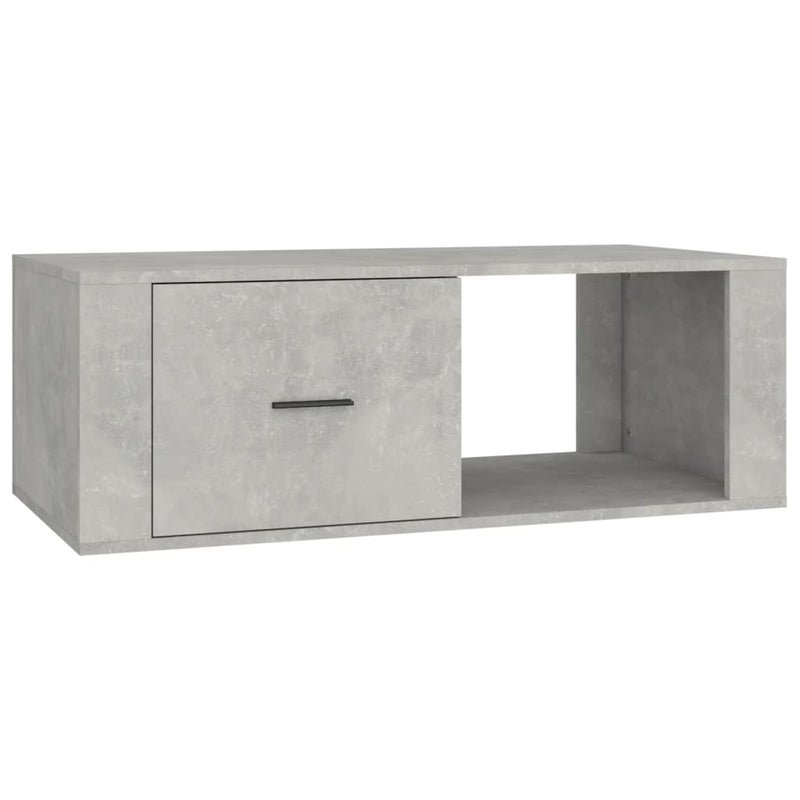 Coffee Table Concrete Grey 100x50.5x35 cm Engineered Wood