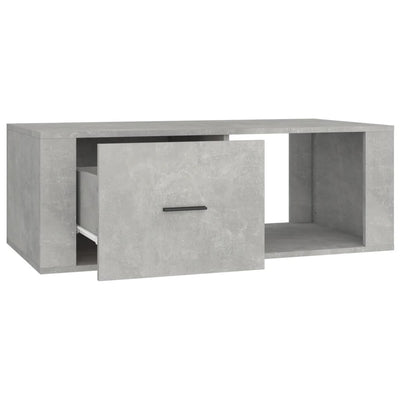 Coffee Table Concrete Grey 100x50.5x35 cm Engineered Wood