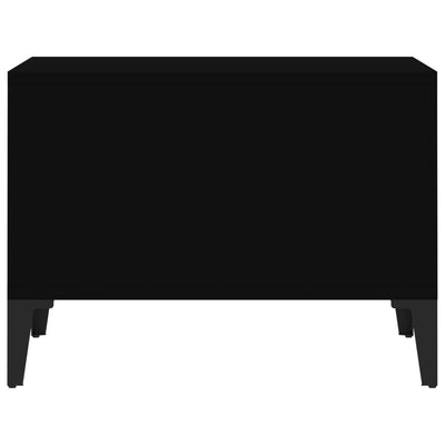 Coffee Table Black 60x50x36.5 cm Engineered Wood