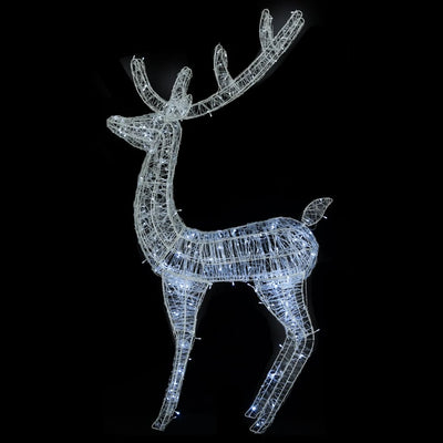 XXL Acrylic Christmas Reindeers 250 LED 2 pcs 180 cm Cold white