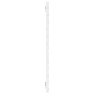 Wall Headboard White 186x3x91.5 cm Solid Wood Pine