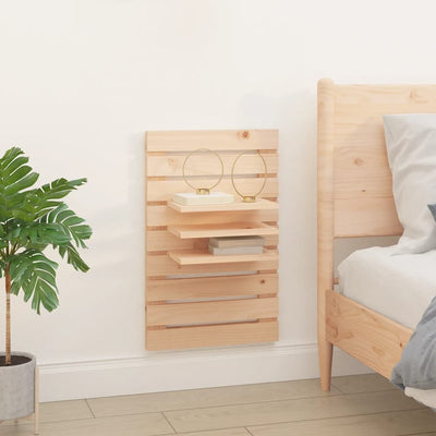 Wall-mounted Bedside Shelves 2 pcs Solid Wood Pine