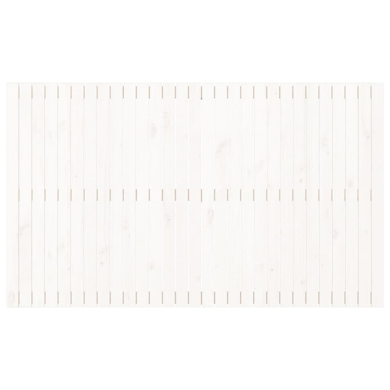 Wall Headboard White 185x3x110 cm Solid Wood Pine