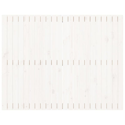 Wall Headboard White 140x3x110 cm Solid Wood Pine