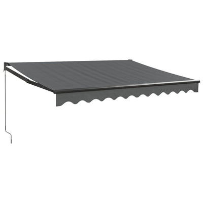 Retractable Awning Anthracite 3x2.5 m Fabric and Aluminium