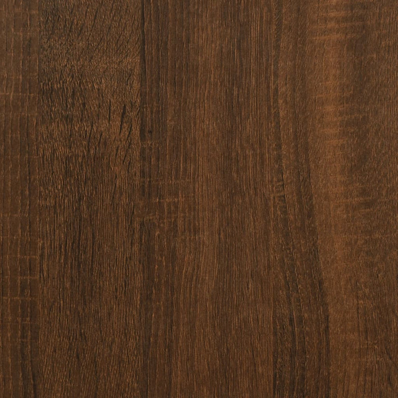 Coffee Table Brown Oak 80x80x36.5 cm Engineered Wood