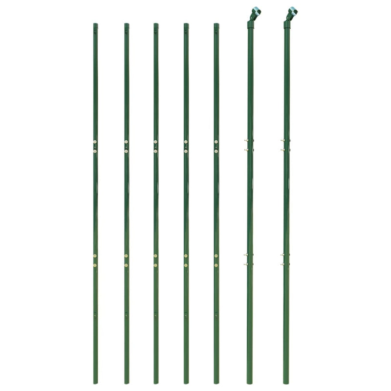 Wire Mesh Fence Green 1.6x10 m Galvanised Steel