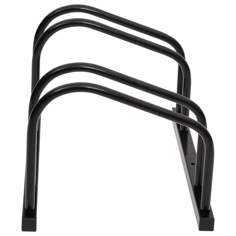 Bike Rack for 2 Bikes Black Steel