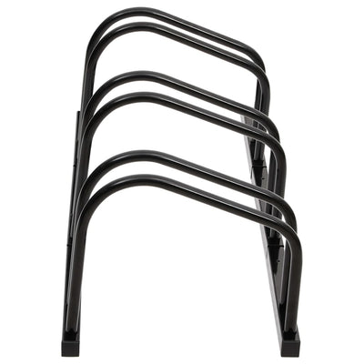 Bike Rack for 3 Bikes Black Steel