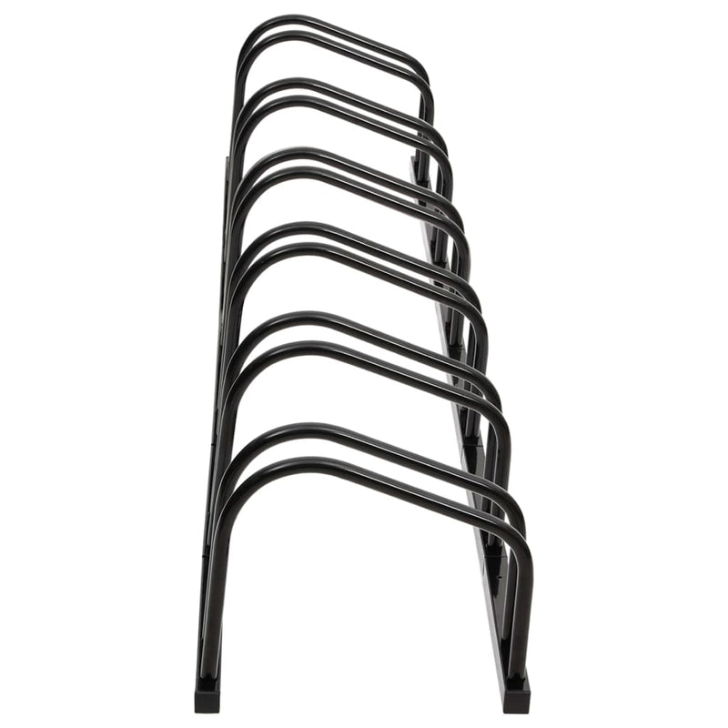 Bike Rack for 6 Bikes Black Steel