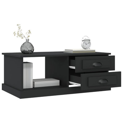 Coffee Table Black 90x50x35 cm Engineered Wood