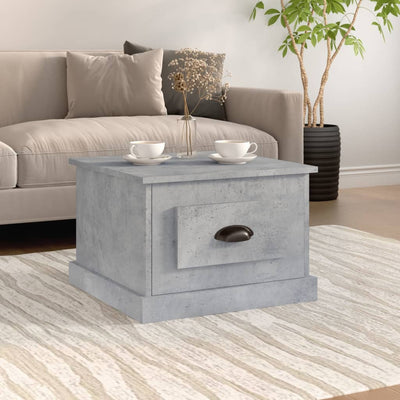 Coffee Table Concrete Grey 50x50x35 cm Engineered Wood
