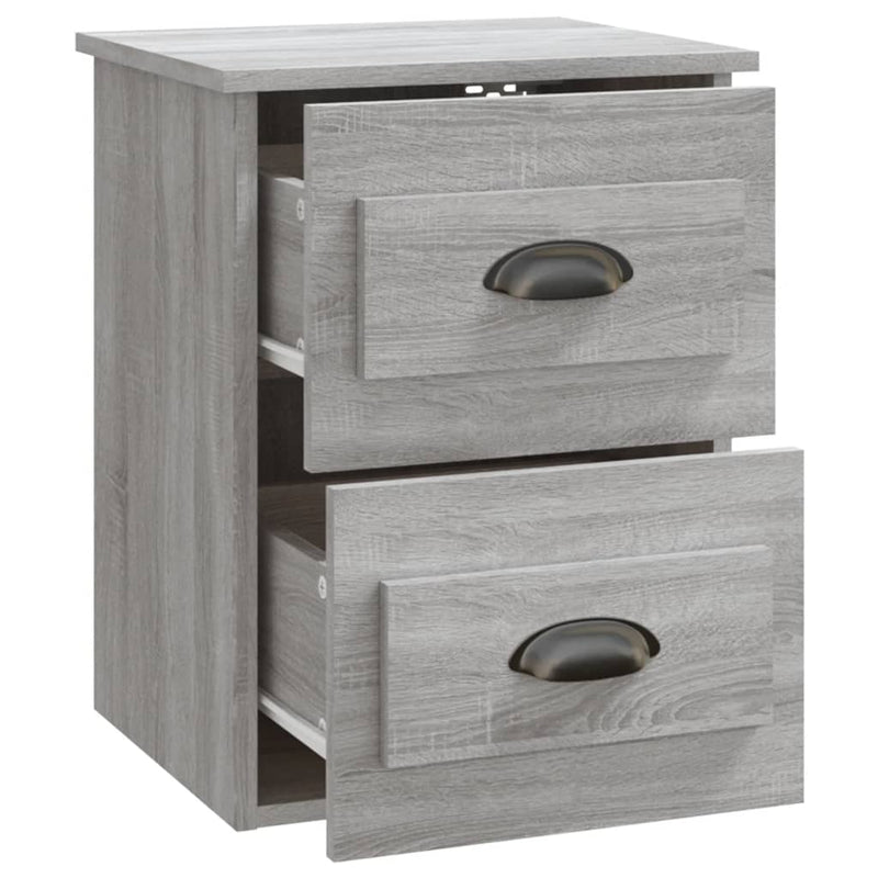 Wall-mounted Bedside Cabinets 2 pcs Grey Sonoma 41.5x36x53cm