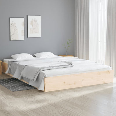 Bed Frame 153x203 cm Queen Solid Wood