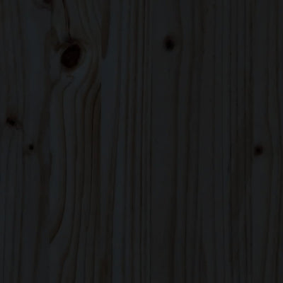 Bar Stools 2 pcs Black 40x36x75 cm Solid Wood Pine