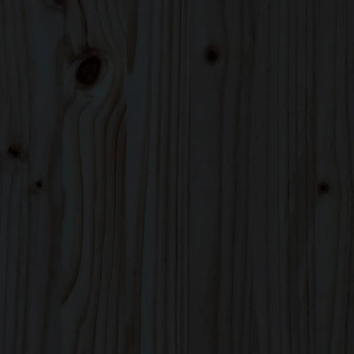 Bar Stools 2 pcs Black 40x42x120 cm Solid Wood Pine