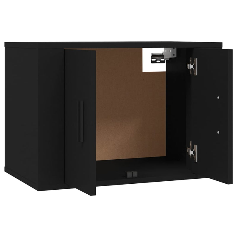 Wall-mounted TV Cabinets 3 pcs Black 57x34.5x40 cm