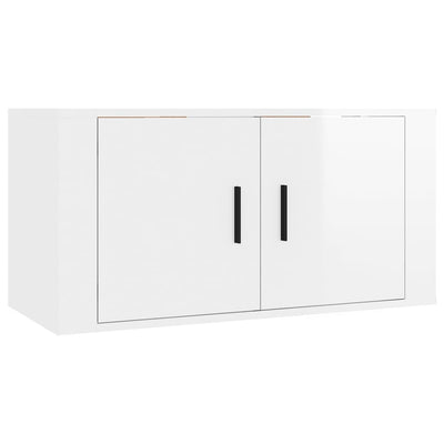 Wall-mounted TV Cabinets 3 pcs High Gloss White 80x34.5x40 cm